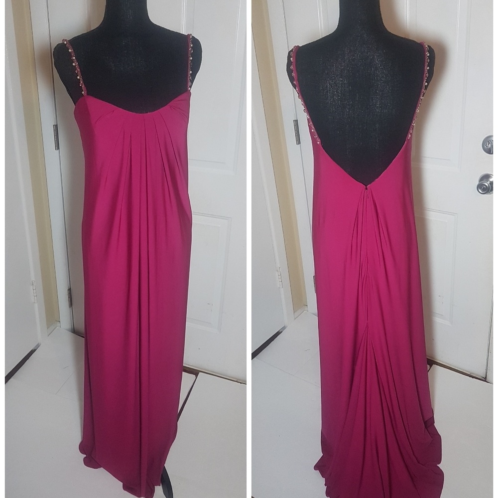 Fucshia Lazaro Bridesmaid Gown